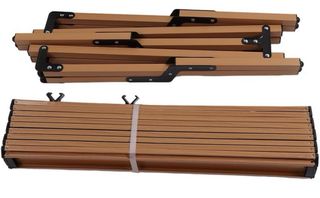 Mesa plegable camping madera y metal