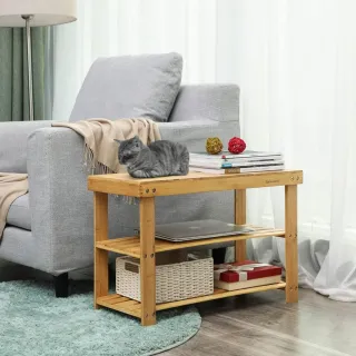 Estantería Banco Zapatero Bambú SONGMICS LBS04N