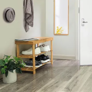 Estantería Banco Zapatero Bambú SONGMICS LBS04N