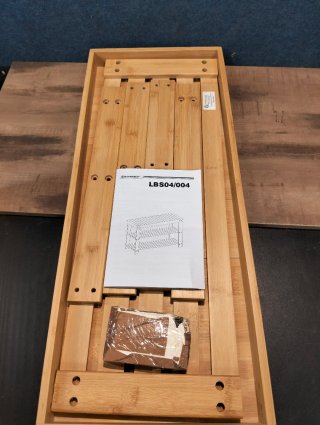 Estantería Banco Zapatero Bambú SONGMICS LBS04N