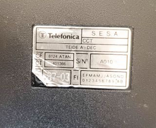 Teléfono Mesa Vintage Telefónica Rojo