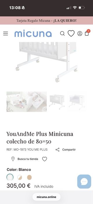 Minicuna MICUNA con vestiduras