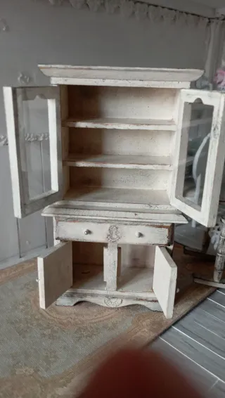 Vitrina Miniatura 1:12 Shabby Chic