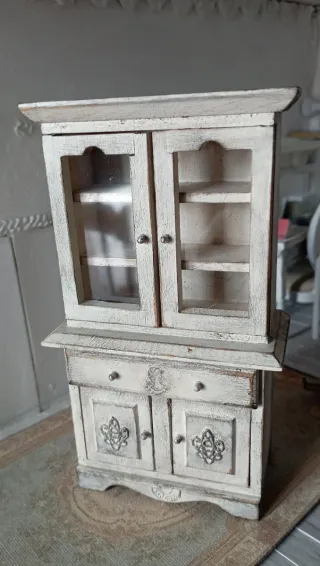 Vitrina Miniatura 1:12 Shabby Chic