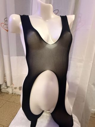 Malla cuerpo entero transparente