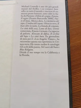 La lista libro thriller di Michael Connelly