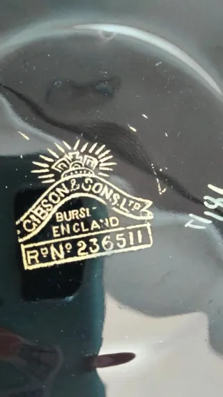 3 Piatti Neri Oro G&S England