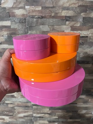 Cajas Tous Lacadas Naranja y Rosa