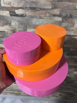 Cajas Tous Lacadas Naranja y Rosa