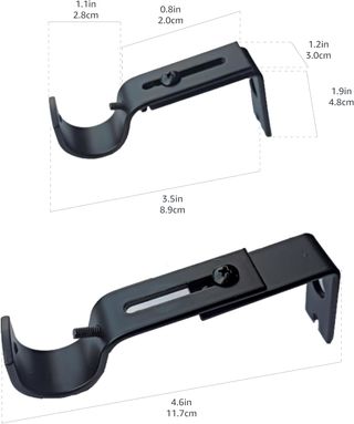 Amazon Basics Set di 2 Supporti da Parete Regolabili