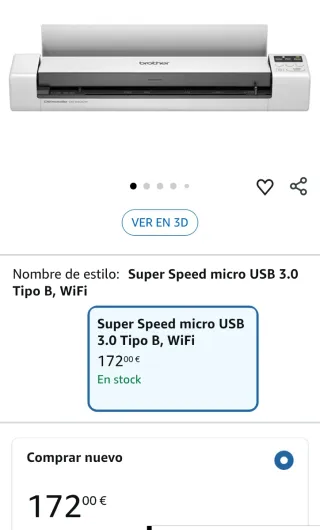 Brother DS940DW. Scanner portatile per documenti A4
