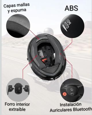 Casco Moto Integral Kemi Moto Nuevo