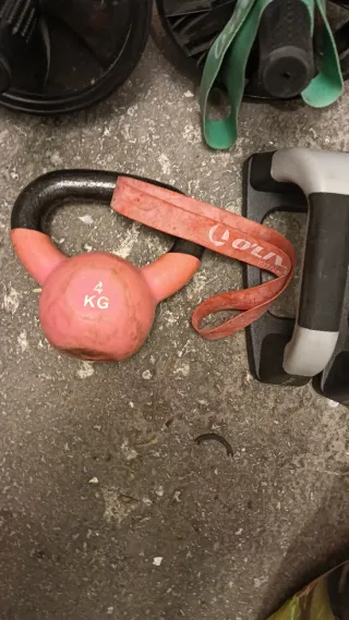 Kit Gimnasio: Mancuernas, Rueda Abdominal, Banda