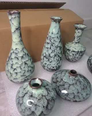 Set 6 vasi decorativi arredo ceramica