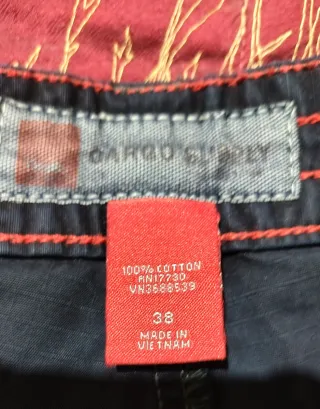 Pantaloni cargo estivi uomo neri con tasche multip