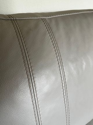 Sofá de piel 3+2 plazas beige