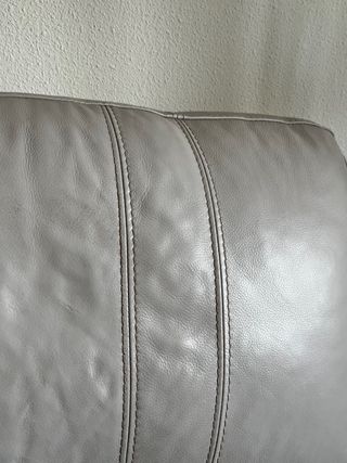 Sofá de piel 3+2 plazas beige