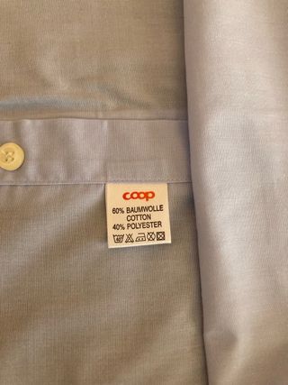 Camicia 38 maniche corte azzurra - Coop