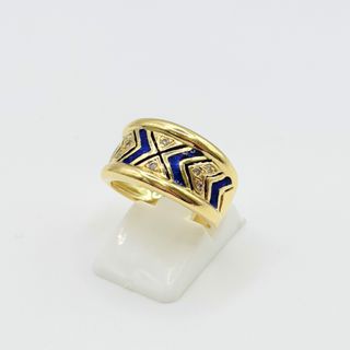 Anillo Oro 18K, Diseño Central, 7.77gr, T-14