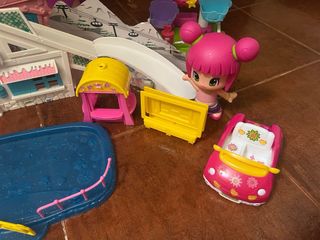 Lote Pinypon: Castelo, Roda Gigante e Carros