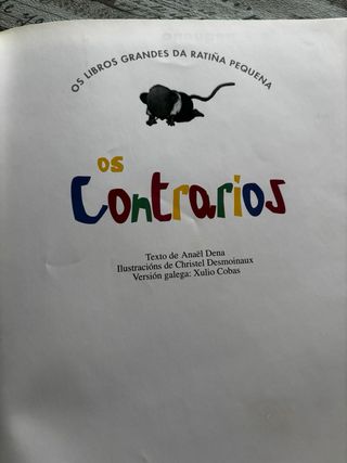 Libro infantil " Os Contrarios "