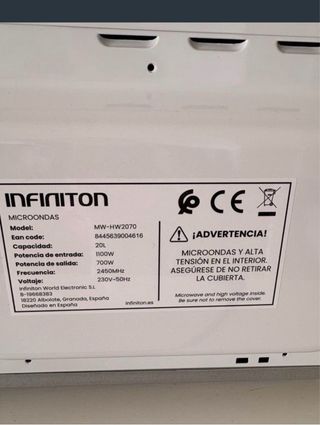 Microondas INFINITON 20L 700W
