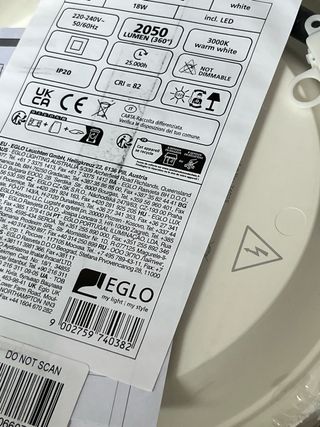 Lámpara LED EGLO Idun-E 18W Blanca