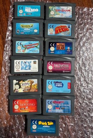 Lote 56 Juegos Game Boy Advance a 20 euros x Ud.