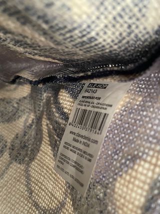 Neceser/bolso yute estampado floral