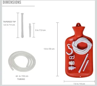 Kit de bolsa de agua, enema.