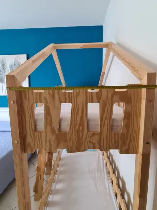 Letto a castello con materassi