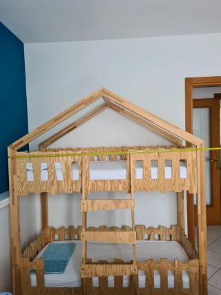 Letto a castello con materassi