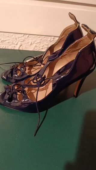 Zapatos Zara Mujer Azul
