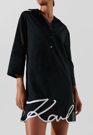 Camisa Cover-Up Karl Lagerfeld Signature original