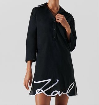 Camisa Cover-Up Karl Lagerfeld Signature original