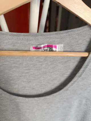 Camiseta premamá gris talla M