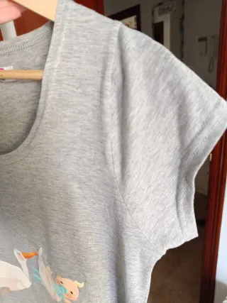 Camiseta premamá gris talla M