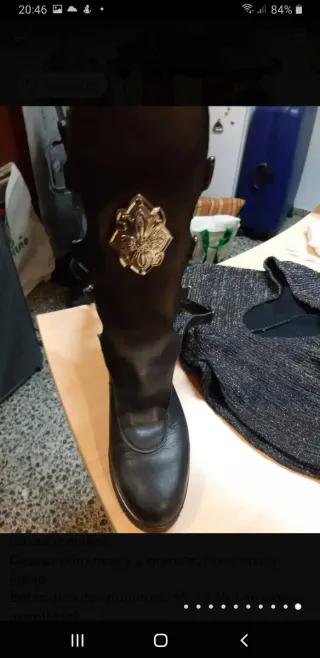 Botas Cristiano Pelotón Negras