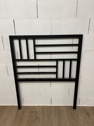 Cabezal cama metal negro