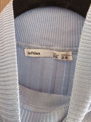 Jersey de mujer azul de canalé