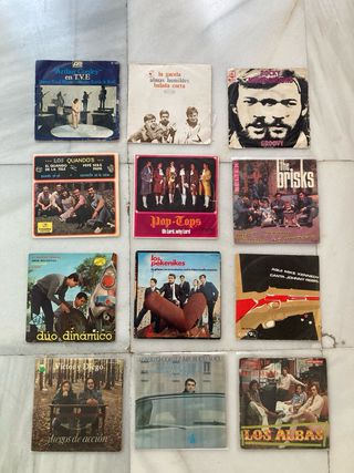 Discos de vinilo de los 60’ y 70’