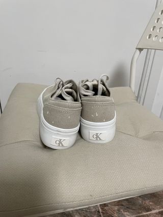 Zapatos CK Mujer Beige/Blanco