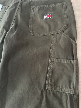 Tommy Jeans Pantaloni Cargo Cotone Verde Oliva