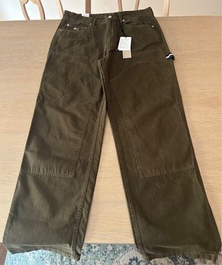 Tommy Jeans Pantaloni Cargo Cotone Verde Oliva