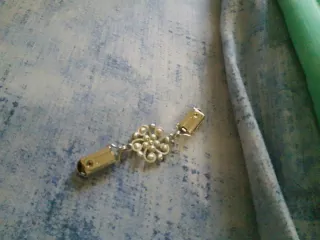 Ferma giacca donna con strass fiore