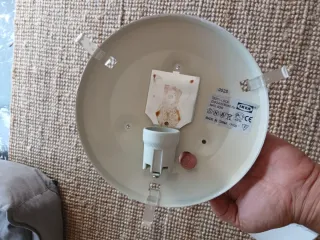 2 Lámparas Techo Redondas Blancas