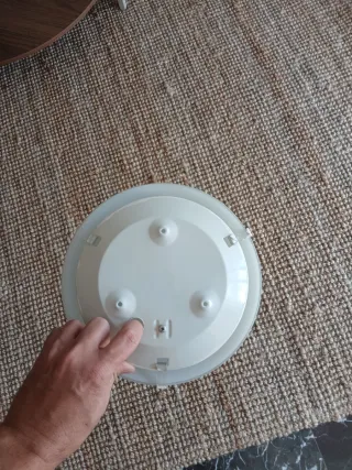 2 Lámparas Techo Redondas Blancas