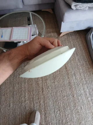 2 Lámparas Techo Redondas Blancas