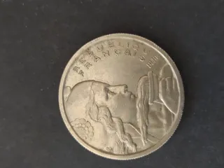 Lote 10 monedas Francia 10, 100 Francos