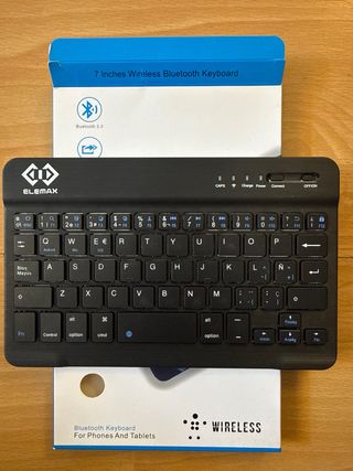 Teclado Bluetooth ELEMAX Negro nuevo sin uso!